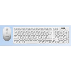 大衛肯尼CyberSlim無線鍵鼠組 WMK520 巧克力鍵盤 中文鍵盤 防潑水 黑白雙色 熱銷鍵鼠組, 白