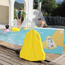 電動浮板衝浪板游泳器鯊魚動力划板滑板水上飛行器推進器游泳趴板衝浪板滑水板划水板浮板水上活動, 檸檬黃, 1個