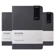 지퀀스 타임밸류 360 도트 더 컬러 노트 A5 L 100매입, 스톰, 3개