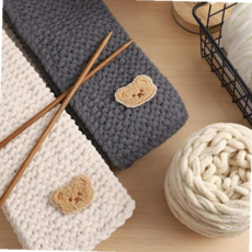 뜨개질세트 4색 목도리 1개 DIY만들기 손뜨개패키지 59000EA 1EA, 브라운