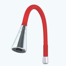 교체용 컬러 코브라 주방용 I자형 자바라 레드 싱크대수전 주방헤드 절수기, 레드 I자형 코브라, 1개