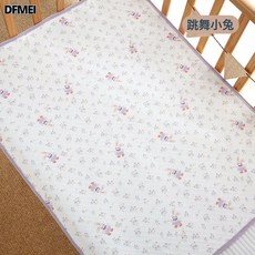 DFMEI 嬰兒隔尿墊防水可水洗隔尿墊大尺寸牀單透氣兒童生理期牀墊, 1個, 跳舞小兔