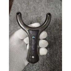 鈦合金材質 弓配件 單卡 寬80mm 弓高118mm 重206克 紫光檀木貼片, 如圖所示, 1個