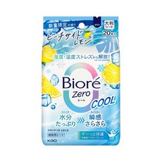 비오레 제로시트 쿨 비치사이드레몬 20매 얼굴바디용 데오드란트 티슈, 1개