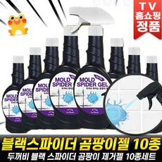 두꺼비 블랙스파이더 뿌리는 곰팡이제거젤 10종 세트 화장실청소 욕조 화장실 곰팡이제거 청소 홈쇼핑 세트 [로코스나인], [로코스나인]두.꺼.비.곰.팡.이.젤.10종.세트, 8개, 400ml