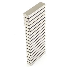 NS 40x10x5T 네오디움 블럭자석 [제이스마그네트], NS 40mmx10mmx5mm, 17개