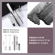 DEROL 防水細頭睫毛膏 纖長濃密捲翹速乾不易暈染雙頭, 1個, DR013雙頭睫毛膏