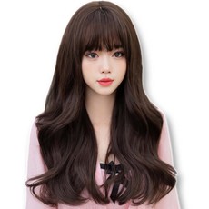하이유니 [허리기장] 로레인 로맨틱 엘리자벳 펌 통가발 62cm, 1개, 단색