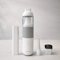 미니유 차량용 미니 핸디 무선 청소기, 화이트