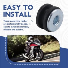 AT 20Pcs 오토바이 고무 그로밋 키트 혼다 가와사키 페어링 고무용 오토바이 윈드실드 볼트