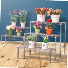 화분받침대 화분대 다이선반 다육이진열대 식물정리대 화분정리대 화분받침대 인테리어화분정리대 화분다이 화분진열대 다육이선반 화분받침 화분선반 식물선반 화분테이블 화분거치대 베란다화분선, 실버메탈화분대2단, 실버메탈화분대2단