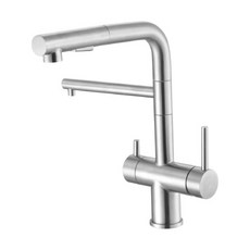 不鏽鋼 廚房龍頭 抽拉式 雙出水, 1個