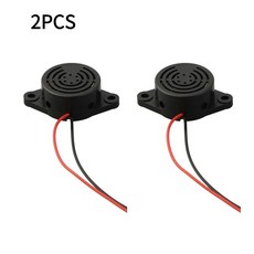 자동차 밴 후진 알림 높은 연속 벨소리 DC3V 24V 전자 사운드 경고음 100dB 데시벨 부저 알람, 2pcs