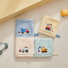 모던하우스 아동용 핸드 타월 4종 세트, 트랙터, 1개