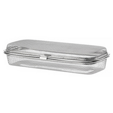 리브문 304 스텐 물빠짐 수저통 뚜껑형 (중형), 1개, 실버