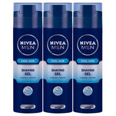 니베아 맨 쿨킥 쉐이빙젤, 200ml, 3개