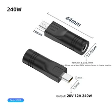 아수스 스퀘어 노트북 잭 커넥터용 DC 전원 어댑터 ROG 제피러스 G16 충전기 컨버터 180W 200W, 09 6.0X3.7mm-240W