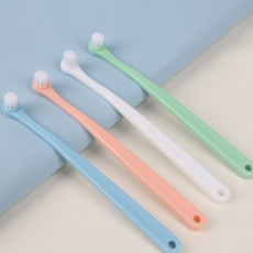 반려견 칫솔 미세모 애완견 이빨 강아지 칫솔 양치 관리 고양이 초소형 제거 치석 구강 케어, 핑크, 1개