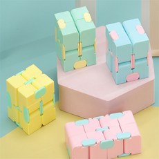 채움샵 인피니티 큐브 중독, 1개, 핑므,옐로우,블루,민트