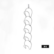 [上手家居] 帽子收納掛架，5連環設計，可掛帽、圍巾、毛巾, 黑色, 1個