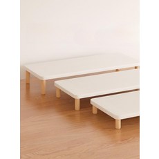 데스크 받침대 사무실 컴퓨터 간이 책상용 사무용 모니터 55x20x6cm 화이트 직각 1 칸 1x1