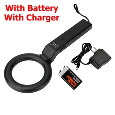 휴대용 탐지기 DM-300 고감도 사운드 진동 LED 알람 공항 보안 학교 시험 불법행위 방지용, 02 With BAT Charger