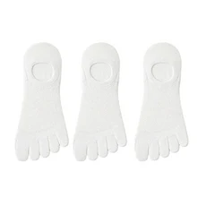 호환3짝/몫 남성 양말 통기성 땀 참신 발가락 캐주얼 손가락 보트 삭스, 01 EU 37-43, 04 3PAIRS-white