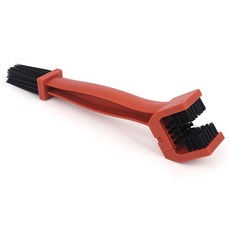 하영디자인 2 in 1 일체형 자전거 체인 청소솔 U자형 일자 브러쉬 세척 도구 U자형청소솔, 레드