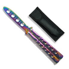 타이거피스트 트레이너 발리송 버터플라이나이프 나비칼 파우치포함, 레인보우