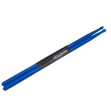 [인기 세트] 단풍나무 5A 드럼스틱 + 형광 나일론 야광 발광 드럼스틱 재즈 드럼 연습용 성인 학생 공용, 1세트, 형광 블루