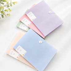 A4 파스텔 30매 서류 보관 클리어 파일 바인더, 3개, 핑크