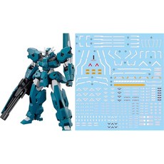 형광!! HGRGEG1/144 로봇 MS 불꽃사 디테일 업 용수 전사식 데칼 HG1/144 건담 루브리스 울용, 1개, 상세페이지 참조