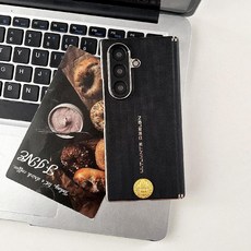 갤럭시 z 폴드7 케이스 메탈 카메라 프레임 영문 각인 컬러 가죽 커버