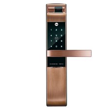 台灣24小時出貨 原廠保固2年 Yale耶魯 熱感應指紋/卡片/密碼/鑰匙智能電子鎖YDM7116A, 玫瑰金