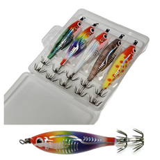 MZT 3D 미니 리플렉스 에기 5종 세트 수평 쭈꾸미 갑오징어 문어 한치, 1세트, 뉴베스트컬러(5개입), 5.9g