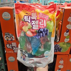 틱톡 젤리 믹스 1.44kg 짜먹는 젤리 과일향 맛있는 간식 코스트코, 1개
