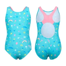 레노마수영복 여아 드로잉 프린트 X백 원피스 수영복 RN-GF2F802 3종1택