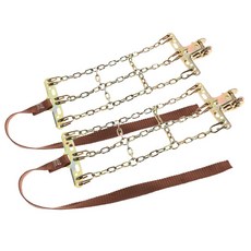 2개입 비상용 미끄럼 방지 스노우 타이어 체인 자동차 SUV 겸용 내구성 강철 눈길 및 얼음길 주행 안전용