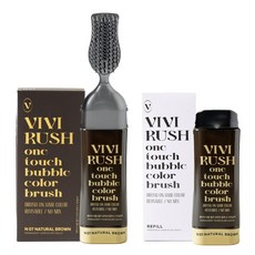 비비러쉬 버블 새치전용 염색약 6회분 200ml, 1세트, N07내추럴브라운(자연갈색)