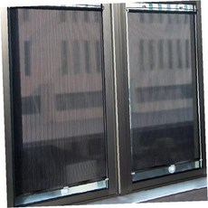 창문 방충망 롤스크린 베란다 햇빛차단 사생활보호 무타공 설치 통풍 가능 세탁실 상가 시스템창 차양막