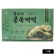 [장사의신] 찰보리 콩쑥개떡 600g (12개입), 1개