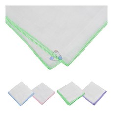 미즈누아 순면 가제수건 10매 1세트 아기손수건 아기가제수건 베이비앙손수건 신생아가재수건