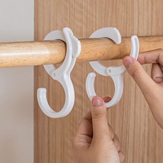 S형 후크 가정용 방풍 카드식 욕실 구멍 없는 다기능 옷장 주방 작은 갈고리, 10개, 연한 회색