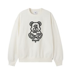 오와이 LINEWORK DOLLY CREWNECK - 화이트