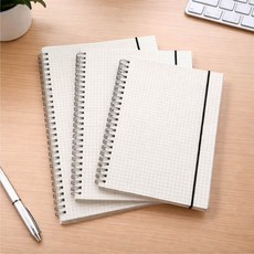 라인노트 와이어제본 모눈공책 공부기록 필사연습장, 백지(A5), 1개