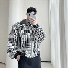 PU拼接短版拉鍊外套 立領夾克 街頭穿搭