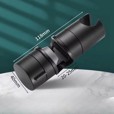 샤워 헤드 홀더 조정 레일 욕실 슬라이드 교체 핸드 브래킷, 3. A black, 1개
