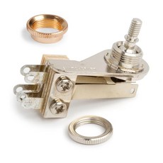 Switchcraft 三段 搖頭 開關 拾音器 切換 Gibson PRS, 1個, L型加購金色加深螺帽,琥珀色搖頭