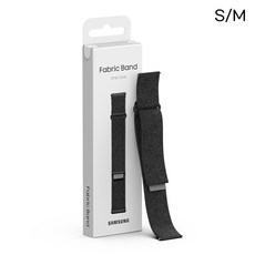 삼성 갤럭시워치 패브릭 밴드 스포츠 루프 스트랩 운동용 원클릭 장착, 블랙, 1개