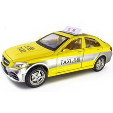 Wendy 1:32 賓士C系列仿真合金迴力車 C200 C250 C300 C260 精緻模型車 收藏擺飾, 計程車版, 1個